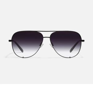 Quay Australia Black Aviator Sunglasses desi perkins collab